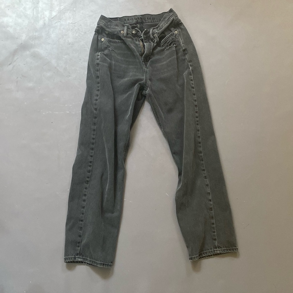 american eagle black distressed jeans